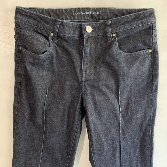 Banana Republic Jeans womens 6 flare leg blue Trousers 30 x 29 - Picture 3 of 7